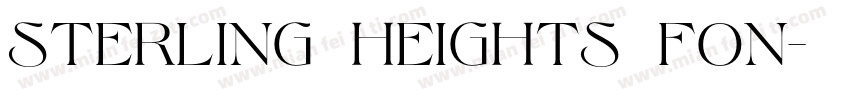 Sterling Heights Fon字体转换